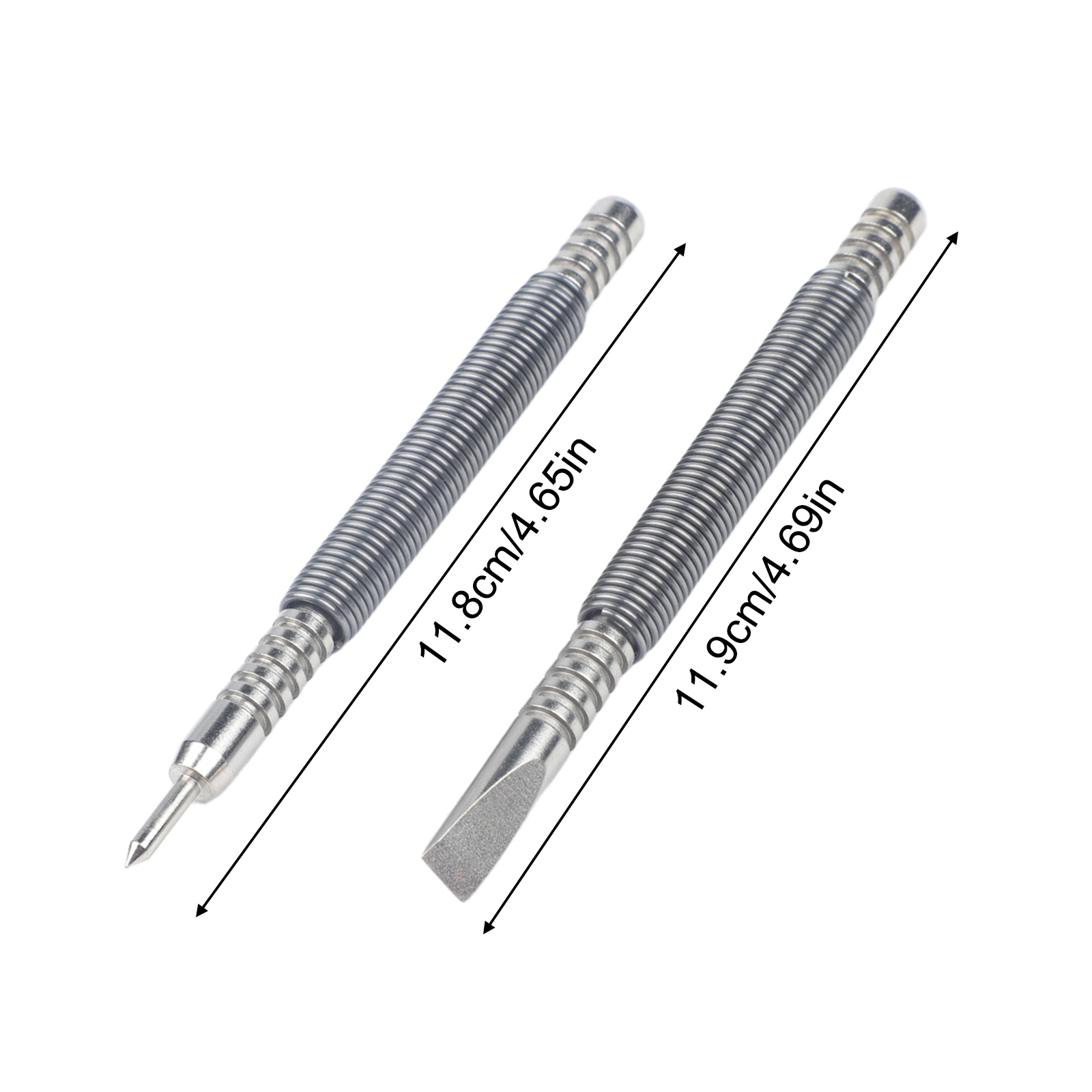 Workshop Tools Brand - 新品高品質ワークショップハンマーパンチスプリングツールネイル2個セット、両端ハンマーレス高鋼材、新品