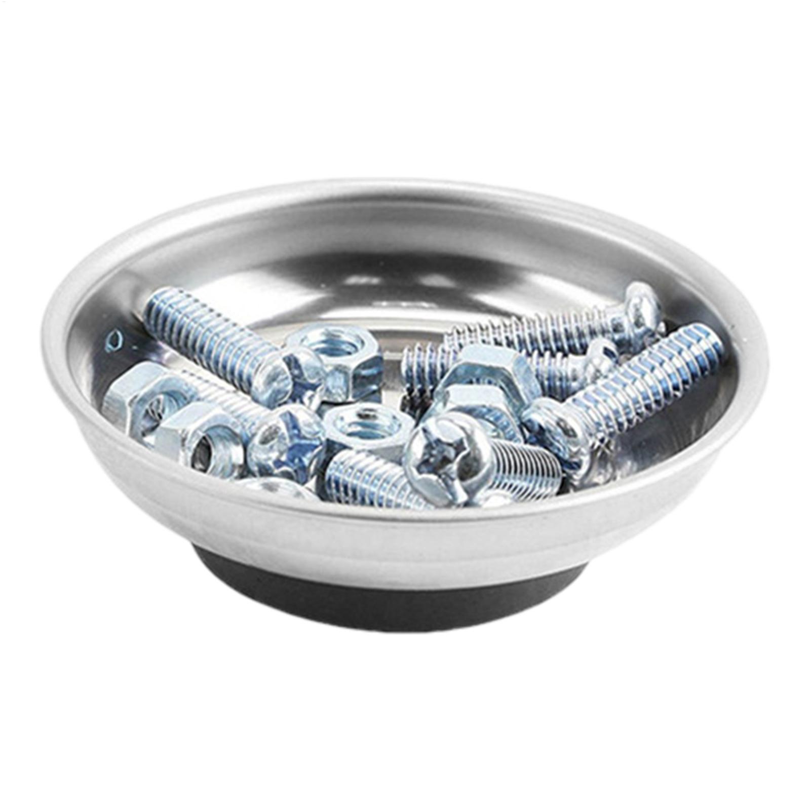 Magnetic Parts Tray - 磁気パーツボウル パーツホルダー 磁気ディッシュ ステンレススチール製ネジボウル 多用途磁気ボルトホルダー トレイ