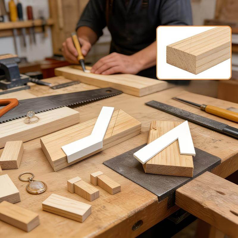 45度ポジショニング定規 2個セット 高硬度木工マーキング位 - Marking Tools In Workshop のレビューと価格