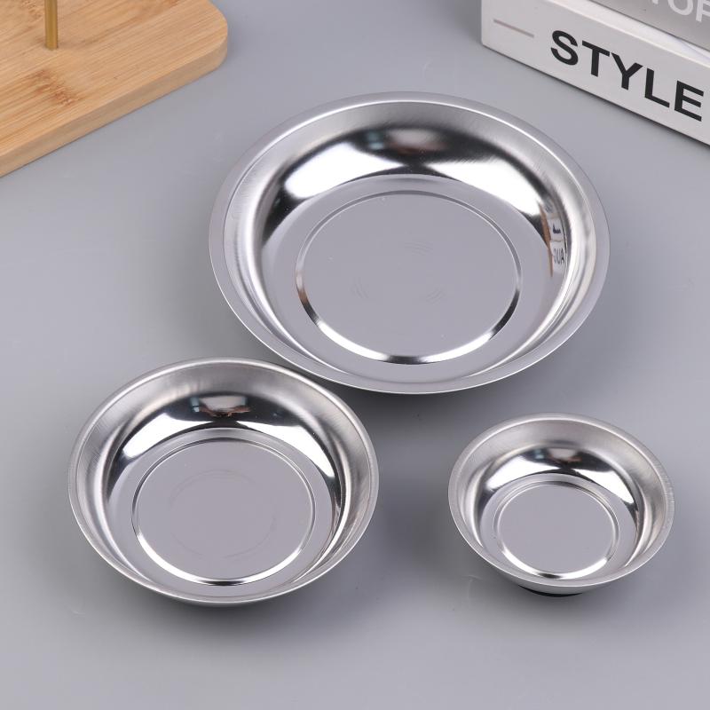シルバー円形磁気パーツボウル 3インチ/4インチ/6インチ  - Magnetic Parts Tray のレビューと価格