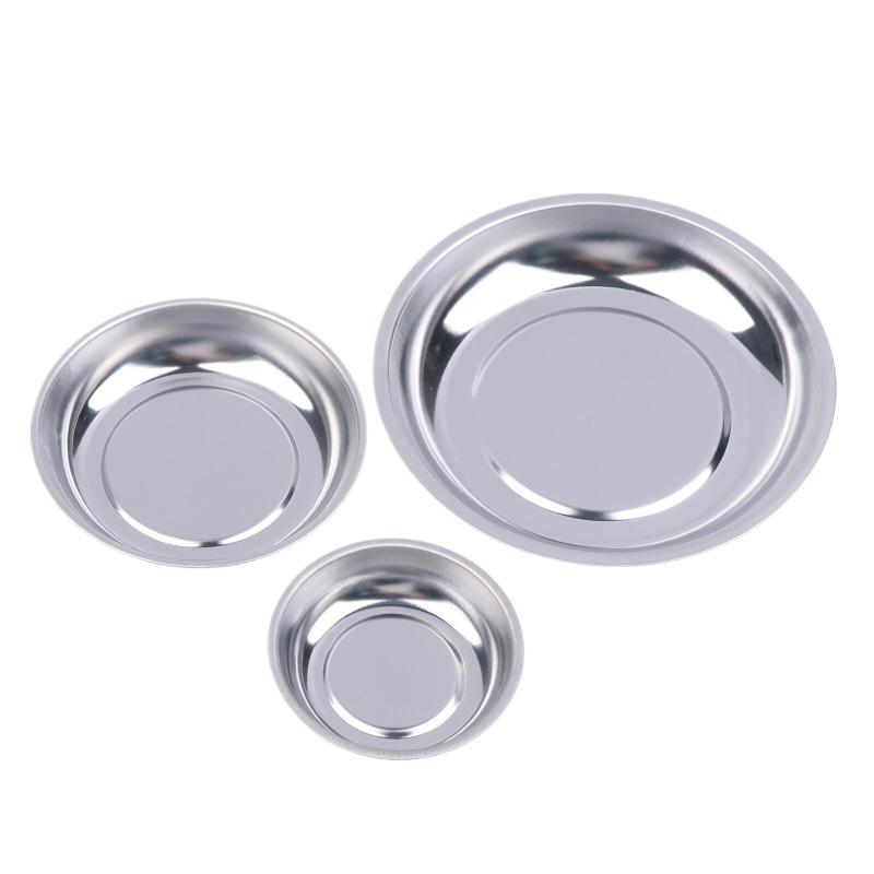 シルバー円形磁気パーツボウル 3インチ/4インチ/6インチ  - Magnetic Parts Tray のレビューと価格