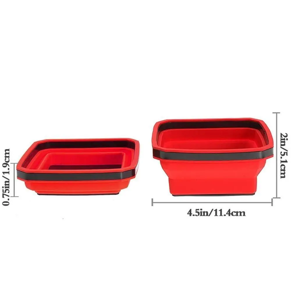 1個入り折りたたみ式マグネットパーツトレイ、カラフルな正方形 - Magnetic Parts Tray のレビューと価格
