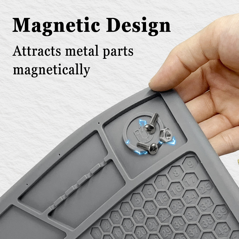 戦術用銃クリーニングマット ピストル修理パッド 磁気ライフル - Magnetic Parts Tray のレビューと価格