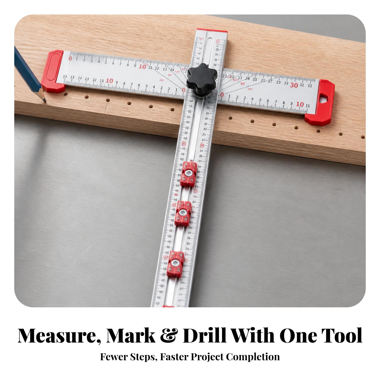 アルミ合金製多機能T定規、気泡水準器付き、木工測定・マーキン - Marking Tools In Workshop のレビューと価格